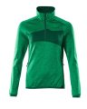 Mascot Dames Fleece Werktrui Accelerate 18053-316 helder groen-groen